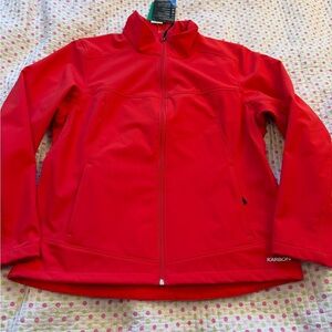Karbon Softshell Ski Jacket/ microfleece lining/ full zip.-Size XL